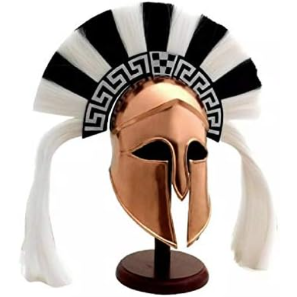 Medieval Wearable Greek Corinthian Helmet Free Leather Liner Knight Helmet and HELMET STAND