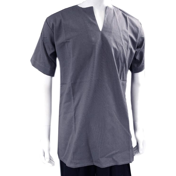 The Renaissance Medieval Roman/Greek Men’s Full sleeves cotton Grey Tunic (Size-XXS-7XL)